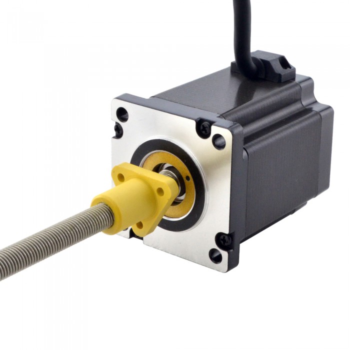 Actuador de motor paso a paso lineal híbrido Acme externo NEMA 24 1,8 grados 2,5Nm 5,0A 75mm pila revolución de plomo 5,08mm