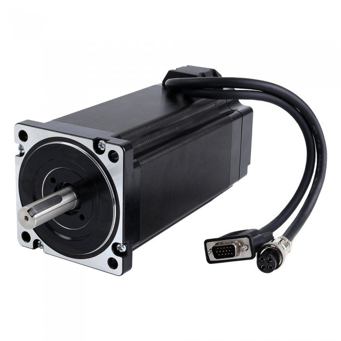 Motor paso a paso de bucle cerrado Nema 34 serie S 1,8 grados 12,0 Nm 6,0 A 2 fases con codificador 1000PPR (4000CPR)