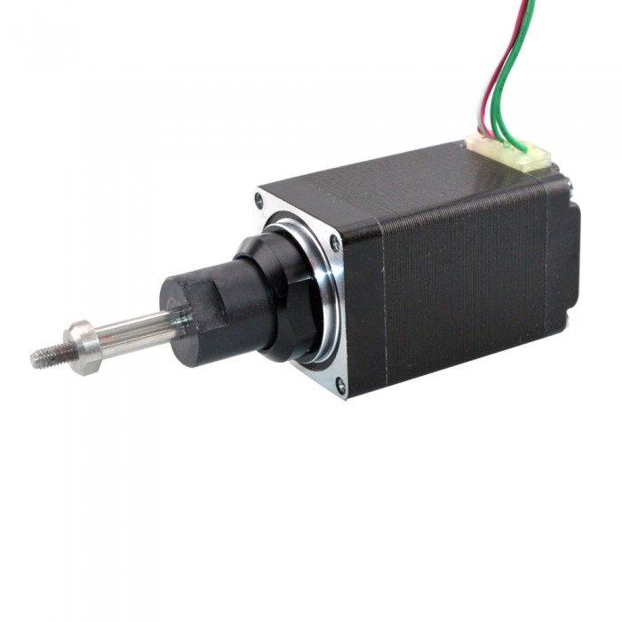 Motor paso a paso lineal cautivo Nema 11 bipolar 1,8 grados 0,35A plomo 0,635 mm/0,025" recorrido 12,7 mm