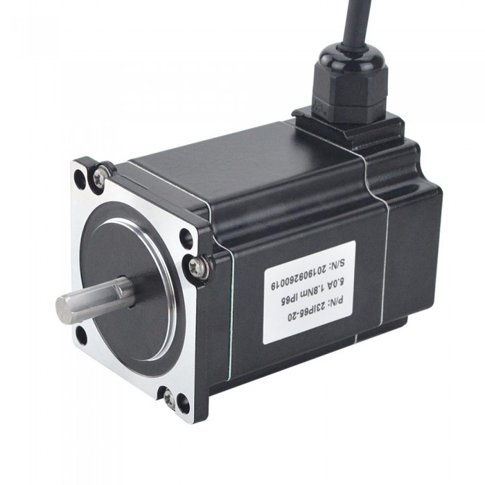 Motor paso a paso a prueba de agua Nema 23 1,8 grados 5,0A 1,8Nm serie P IP65 motor paso a paso resistente al agua de 2 fases