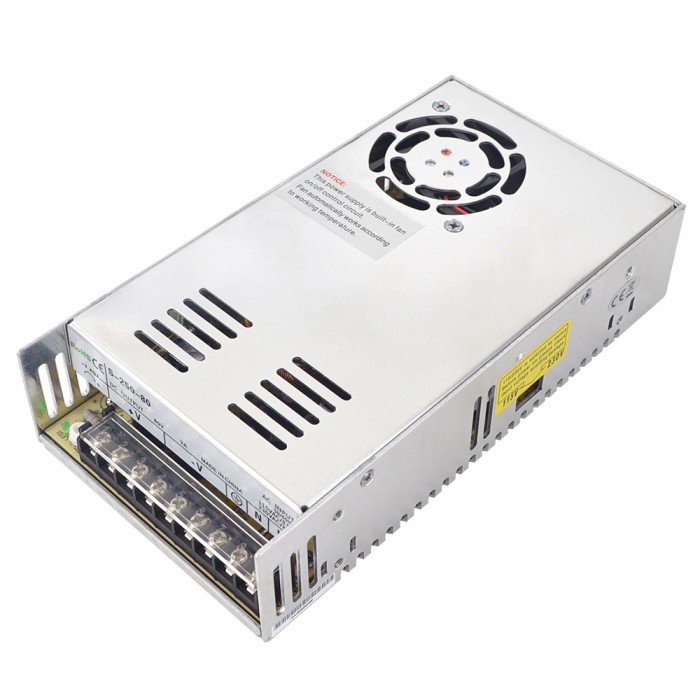 Fuente de alimentación conmutada 250W 80V 3.0A 115/230V para motor paso a paso CNC / sistema de servomotor