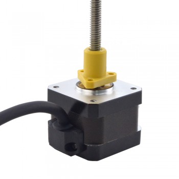 Actuador lineal de motor paso a paso Acme externo NEMA 17 bipolar 1,5A 1,8 grados 0,3Nm revolución de plomo 2,54 mm