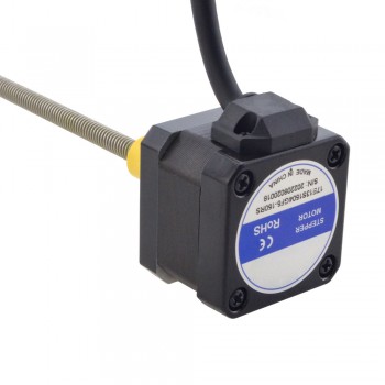 Actuador lineal de motor paso a paso Acme externo NEMA 17 bipolar 1,5A 1,8 grados 0,3Nm revolución de plomo 2,54 mm