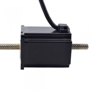 Actuador lineal Acme no cautivo NEMA 23 1,8 grados 1,8 Nm, 4,0 A, 76 mm, revolución de cable apilado, 25,4 mm