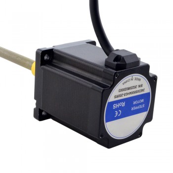 Actuador de motor paso a paso lineal híbrido Acme externo NEMA 24 1,8 grados 2,5Nm 5,0A 75mm pila revolución de plomo 5,08mm