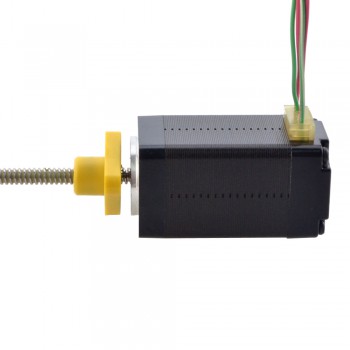Actuador lineal de motor paso a paso Acme externo NEMA 8 0,5 A 1,8 grados 0,02 Nm 38,2 mm revolución de cable de pila 1 mm