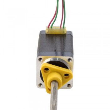 Actuador lineal de motor paso a paso Acme externo NEMA 8 0,5 A 1,8 grados 0,02 Nm 38,2 mm revolución de cable de pila 1 mm
