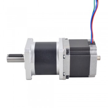 Motor paso a paso con caja de cambios planetaria de alta precisión 50: 1 Nema 23  longitud 56 mm 102 Ncm 2.8A 2.5V