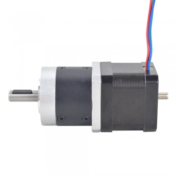 Motor paso a paso de doble eje Nema 17 con 10:1 caja de cambios planetaria de alta precisión longitud 39 mm 39 Ncm