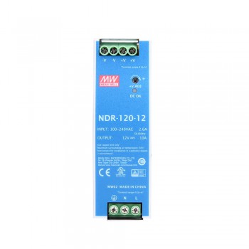 Fuente de alimentación NDR-120-12 MEAN WELL CNC 120W 12VDC 10A 115/230VAC Fuente de alimentación DIN RAIL