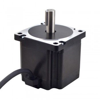 Motor paso a paso Nema 34 S Series 1,8 grados 4,8 Nm 2 fases, 6,0 A, eje de llave