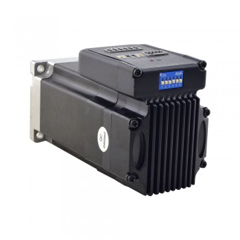 Servomotor fácil integrado NEMA 23 130w 3000rpm 0.45Nm 20-50VDC eje de corte en D