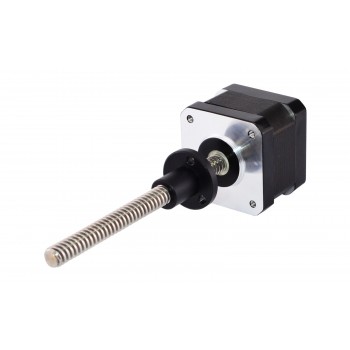 Motor paso a paso lineal externo Nema 17 bipolar 1.8 grados 12V 0.4A 26Ncm Tornillo de plomo 100mm