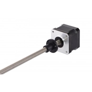 Actuador lineal externo Nema 17 bipolar 12V 0.4A 26Ncm Tornillo de avance de 1.8 grados 150 mm