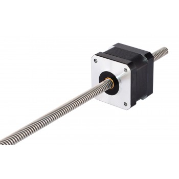 Motor paso a paso lineal no cautivo Nema 17, 1,8 grados, 0,4 A, 26 Ncm tornillo de avance de 12V, 320 mm