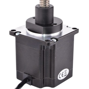 Actuador lineal de motor paso a paso externo Nema 23 bipolar 7.2V 2.0A 1.2Nm 1.8 grados 2A Tornillo de plomo 200 mm 4 cables