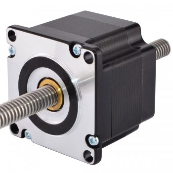 Actuador lineal de motor paso a paso no cautivo Nema 23 Bipolar 0,7Nm 2,0A 3,26V Tornillo de revolución de plomo 300 mm