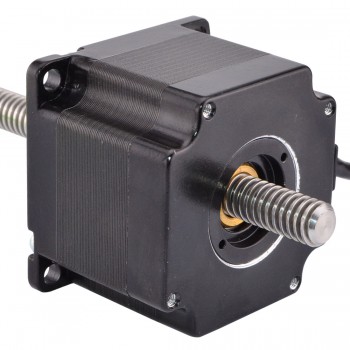 Actuador lineal de motor paso a paso no cautivo Nema 23 Bipolar 0,7Nm 2,0A 3,26V Tornillo de revolución de plomo 300 mm