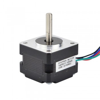 Motor paso a paso Nema 14 Bipolar 1.8 grados 12.5Ncm 1A 3.5V 35x35x28mm 4 cables