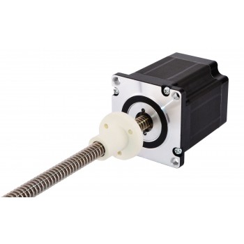 Actuador lineal de motor paso a paso externo Nema 23 1.8 grados bipolar 1,8 grados 2.5A 5V tornillo de plomo 250 mm