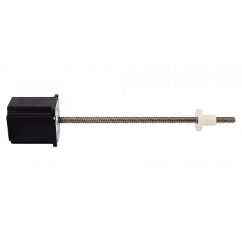 Actuador lineal de motor paso a paso externo Nema 23 1.8 grados bipolar 1,8 grados 2.5A 5V tornillo de plomo 250 mm