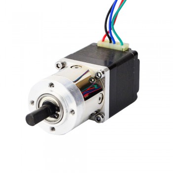 Motor paso a paso con engranaje Nema 11 longitud 31 mm 6 Ncm 3,8 V con eje doble de caja de cambios planetaria 5:1