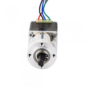 Motor paso a paso con engranaje Nema 11 longitud 31 mm 6 Ncm 3,8 V con eje doble de caja de cambios planetaria 5:1