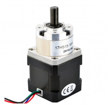 Motor paso a paso Nema 17 bipolar con caja de cambios planetaria 5:1 longitud 38 mm 36 Ncm 1,68 A 2,8 V