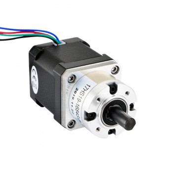 Motor paso a paso Nema 17 bipolar con caja de cambios planetaria 5:1 longitud 48 mm 44 Ncm 1,68 A 2,8 V