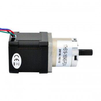 Motor paso a paso Nema 17 bipolar con caja de cambios planetaria 14:1 longitud 48 mm 44 Ncm 1,68 A 2,8 V