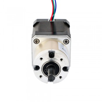 Motor paso a paso Nema 17 bipolar con caja de cambios planetaria 19:1 longitud 48 mm 44 Ncm 1,68 A 2,8V