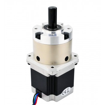 Motor paso a paso Nema 23 bipolar con caja de cambios planetaria 4:1 longitud 56 mm 1,25 Nm 2,8 A 2,6V