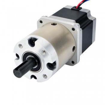 Motor paso a paso Nema 23 bipolar con caja de cambios planetaria 15:1 longitud 56 mm 1,25 Nm 2,8 A 2,6V