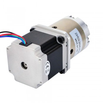 Motor paso a paso Nema 23 bipolar con caja de cambios planetaria 15:1 longitud 56 mm 1,25 Nm 2,8 A 2,6V