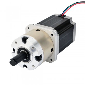 Motor paso a paso Nema 23 bipolar con caja de cambios planetaria 4:1 longitud 76 mm 1,89 Nm  2,8 A 3,2V