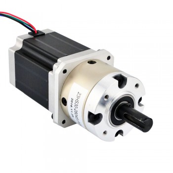 Motor paso a paso Nema 23 bipolar con caja de cambios planetaria 4:1 longitud 76 mm 1,89 Nm  2,8 A 3,2V