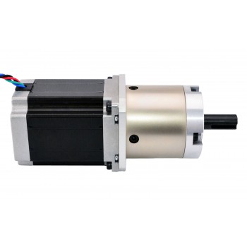 Motor paso a paso Nema 23 bipolar con caja de cambios planetaria 15:1 longitud 76 mm 1,89 Nm 0,42 grados 2,8 A 3,2 V