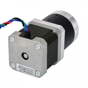 Motor paso a paso Nema 17 con caja de cambios planetaria de alta precisión 3:1 longitud 39 mm 39 Ncm 1,68 A 2,7V