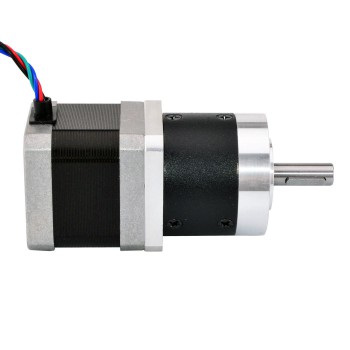 Motor paso a paso Nema 17 con caja de cambios planetaria de alta precisión 5:1 longitud 39 mm 39 Ncm ,68 A 2,7V