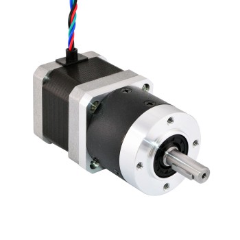 Motor paso a paso Nema 17 con caja de cambios planetaria de alta precisión 5:1 longitud 39 mm 39 Ncm ,68 A 2,7V