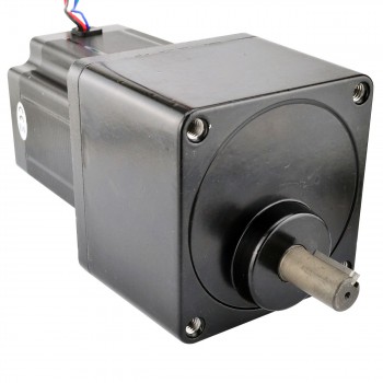 Motor paso a paso Nema 34 longitud bipolar 97 mm con caja de engranajes rectos 13:1 0,14 grados 4,5 Nm 4,0 A 2,4 V