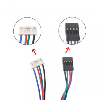 Motor paso a paso Nema 17 bipolar 1.5A 1,8 grados 45Ncm 12V para impresora/extrusora DIY CNC/3D