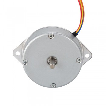 Motor de panqueques redondo Nema 18 bipolar 1.8 grados 9Ncm 1A Φ46x16mm 4 hilos