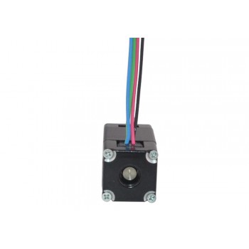 Motor paso a paso miniatura bipolar Nema 6 1,8 grados 0,58 Ncm 0,3 A 14x14x30mm 4 cables