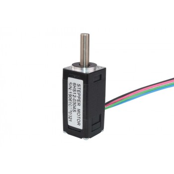 Motor paso a paso miniatura bipolar Nema 6 1,8 grados 0,58 Ncm 0,3 A 14x14x30mm 4 cables