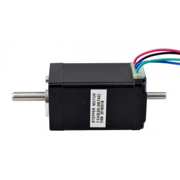 Motor paso a paso Nema 11 de doble eje bipolar 1,8 grados 12 Ncm 0,67A 6,2V 28x28x51mm 4 cables