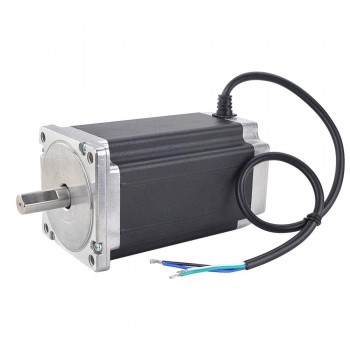 Motor paso a paso CNC bipolar Nema 34 de alto torque 1.8 grados 12,0Nm 86x86x150.5mm 5.2 A 4 cables