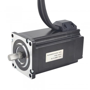 Motor paso a paso de bucle cerrado Nema 24 Serie P 1,8 grados 3Nm 2 fases 5.0A con codificador 1000CPR