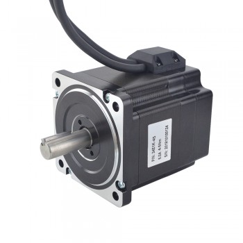 Motor paso a paso de bucle cerrado Nema 34 Serie P 1,8 grados 4,5 Nm 2 fases 6,0 A con codificador 1000CPR