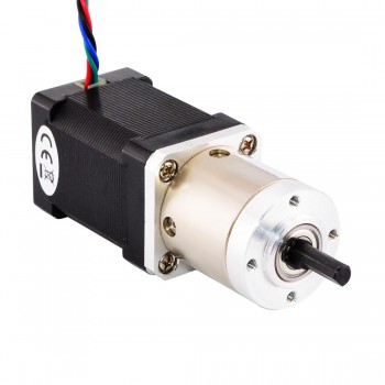 Motor paso a paso con engranaje Nema 14 bipolar longitud 52 mm con relación de engranaje 14: 1 Caja de cambios planetaria